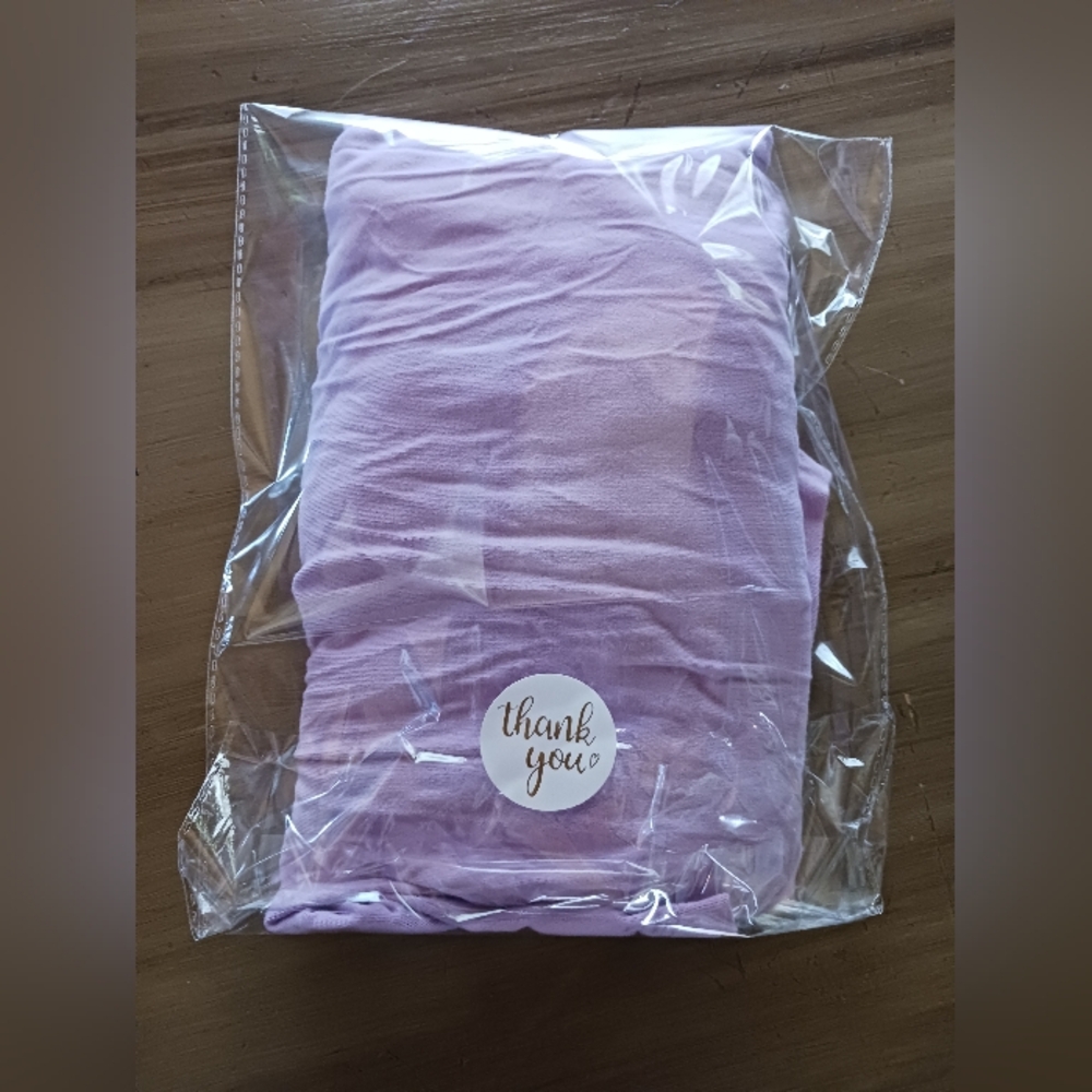 Basic Sleeveless T-Shirt Dress A Line Pockets Womens M Time&Tru Lilac Stretchy - Picture 9 of 9